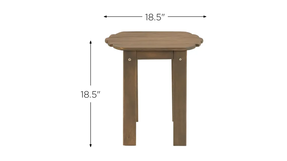 Adirondack End Table Dimensions
