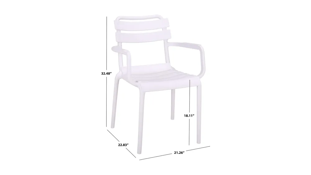 Sarah Outdoor Dining Chairs -Set of 2 Dimensions