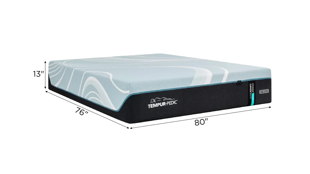 Tempur-Pedic Luxe Adapt 2.0 Medium Hybrid Mattress Dimensions