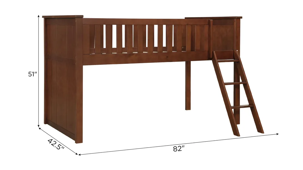 Belisar Low Loft Bunk Dimensions