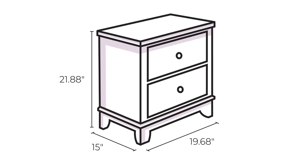 Aprilyn Nightstand Dimensions
