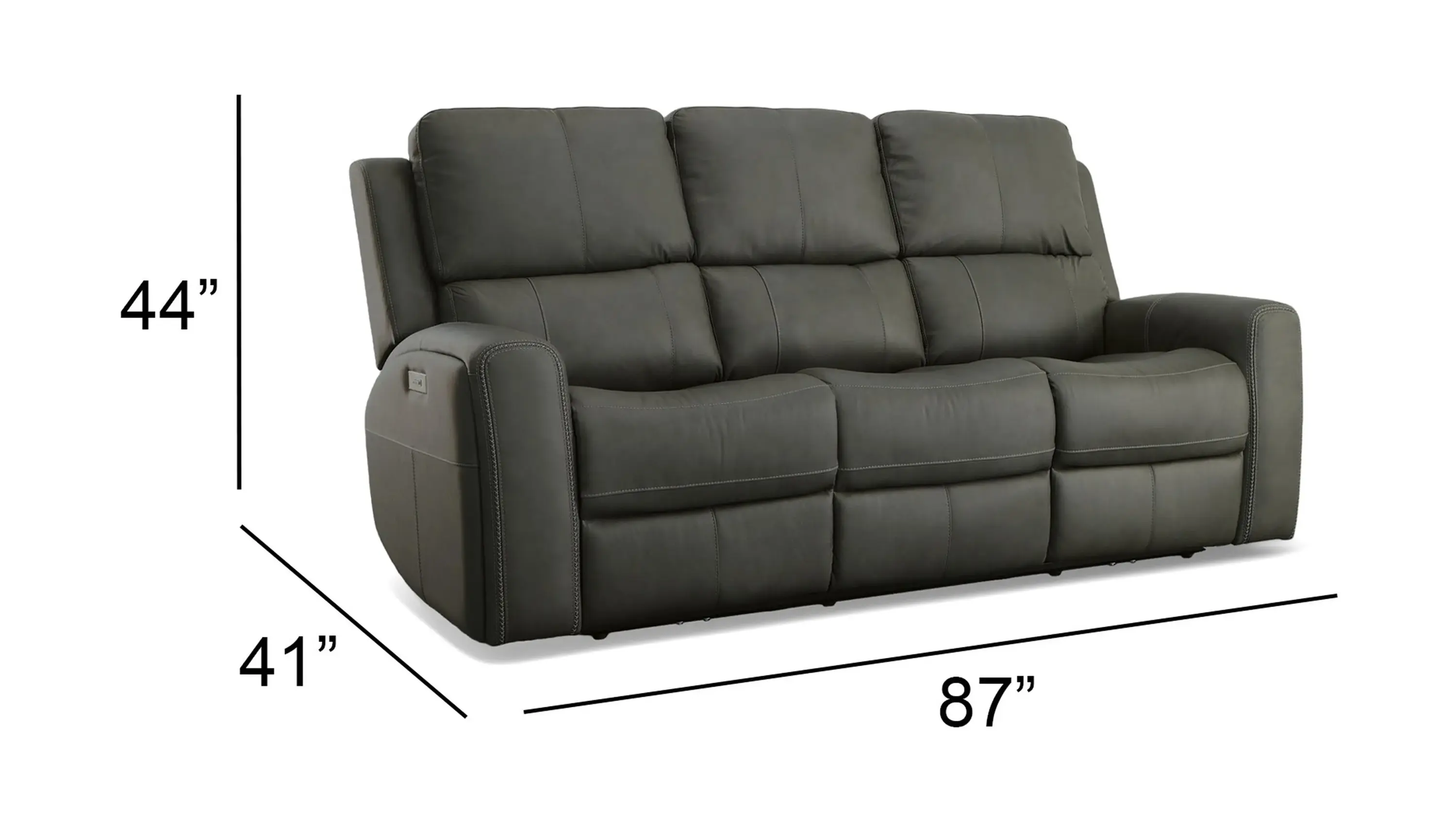Flexsteel Linden Power Reclining Sofa - Thumbnail 5