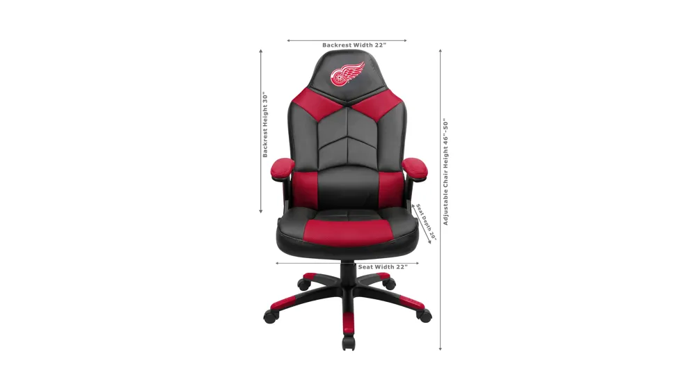 NHL Faux Leather Oversized Gaming Chair Dimensions