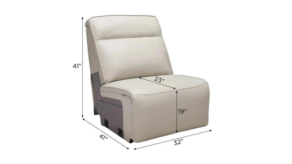 Beckett Armless Chair Dimensions