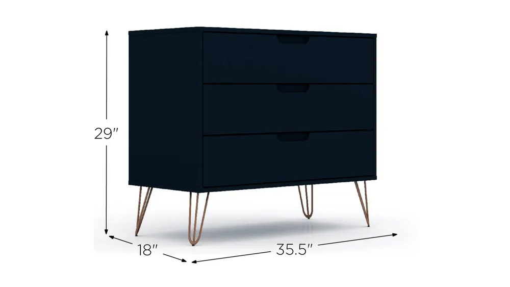 Rockefeller 3 Drawer Dresser Dimensions