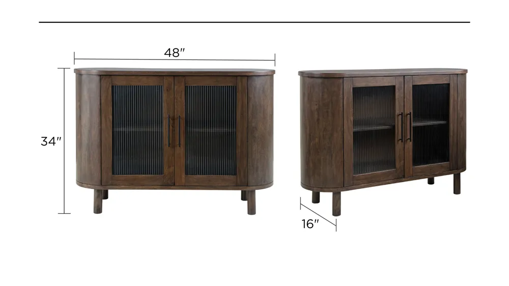 Mayridge 2 Door Accent Cabinet Dimensions