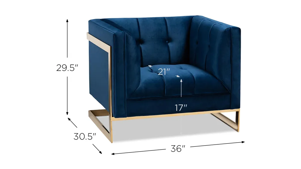 Ambra Armchair Dimensions