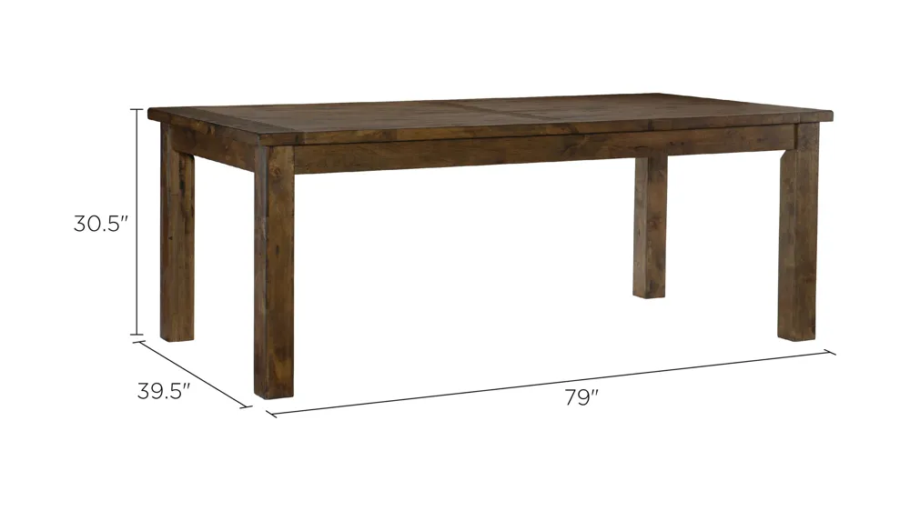 Scenic View Dining Table Dimensions