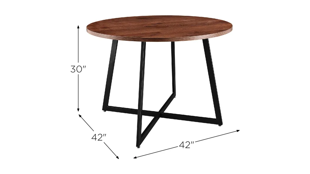 Courtdale 42" Round Dining Table Dimensions