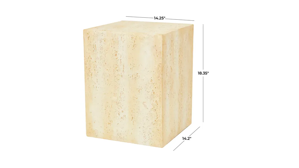Ivy Outdoor Block Accent Table Dimensions