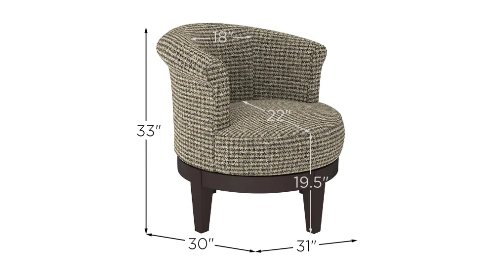 Nevie Swivel Chair Dimensions