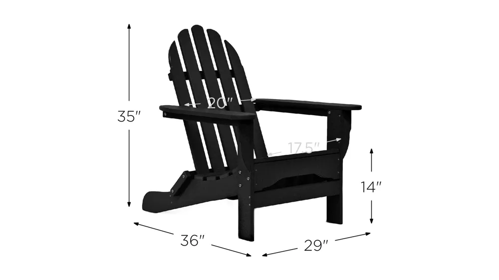 Icon Static Adirondack Chair Dimensions
