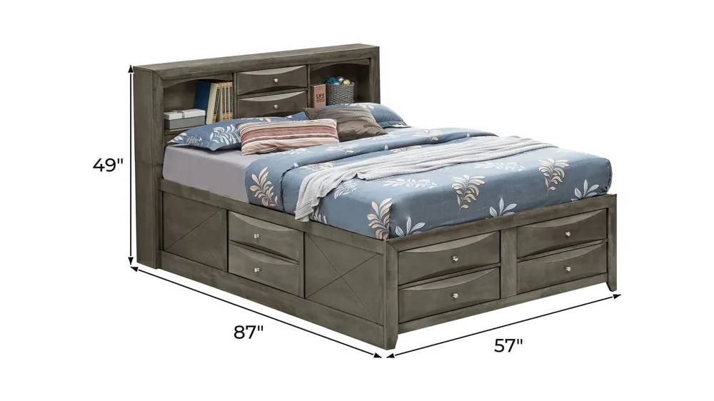 Marilla Captain's Bed Dimensions