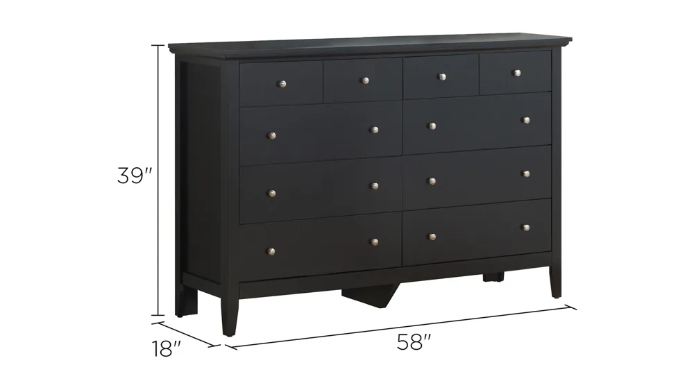Hammond Bedroom Dresser Dimensions