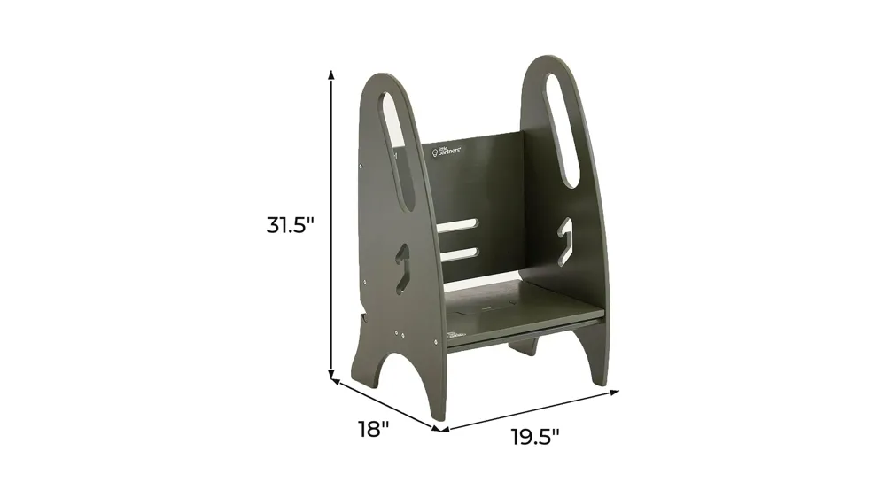 Little Partners 3-in-1 Growing Step Stool Dimensions