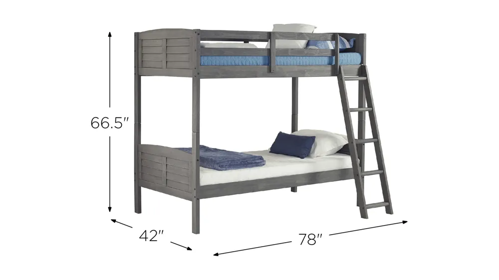 Louver Bunk Bed Dimensions