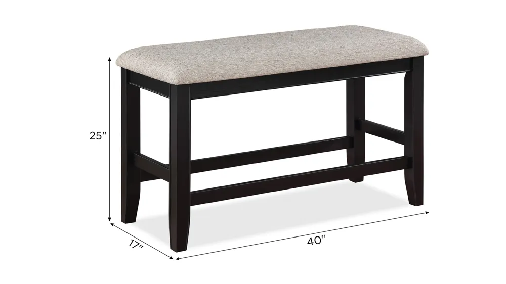 Fulton Counter Height Bench Dimensions
