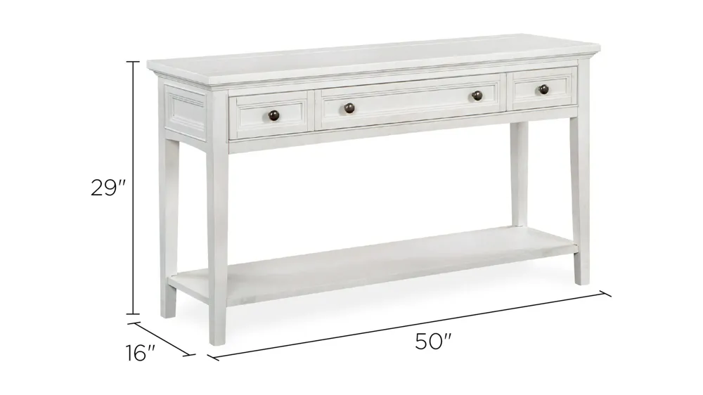 Heron Cove Rectangular Sofa Table Dimensions