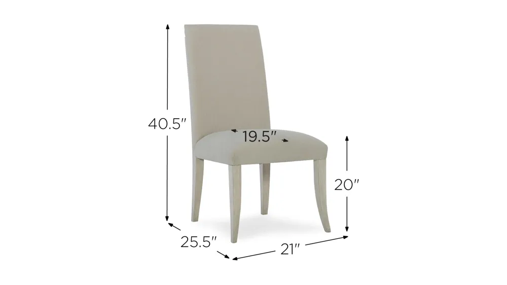 Elixir Upholstered Side Chair - Set of 2 Dimensions