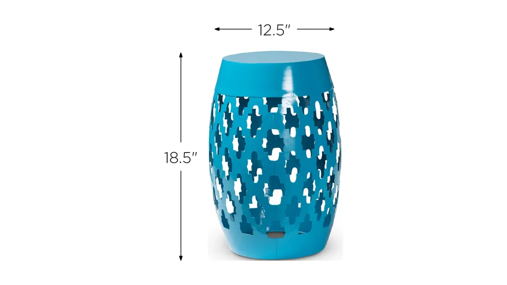 Branson Metal Outdoor Side Table Dimensions