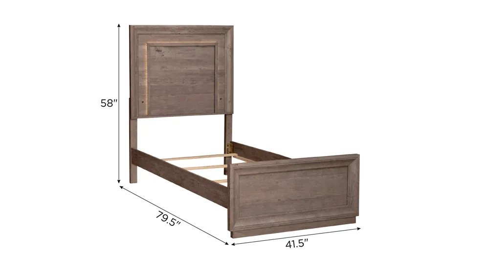 Horizons Twin Panel Bed Dimensions