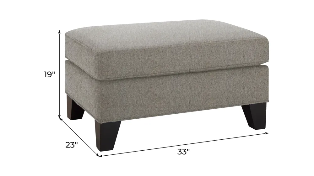Carmine Ottoman Dimensions