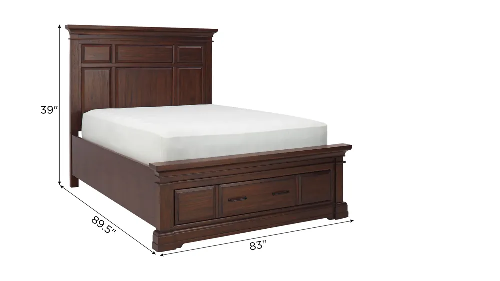 Richmond Platform Storage Bed Dimensions