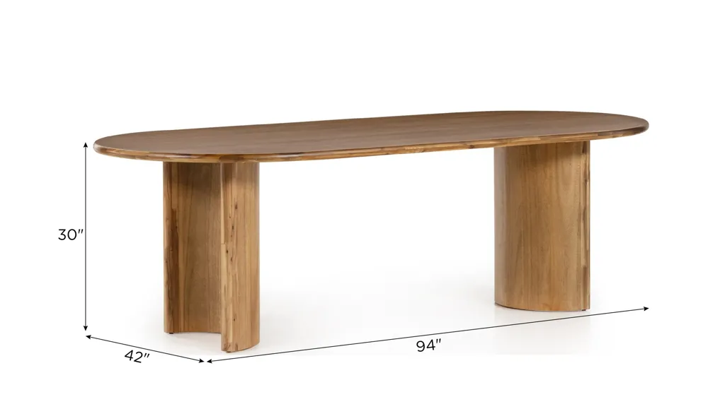 Paden Dining Table Dimensions