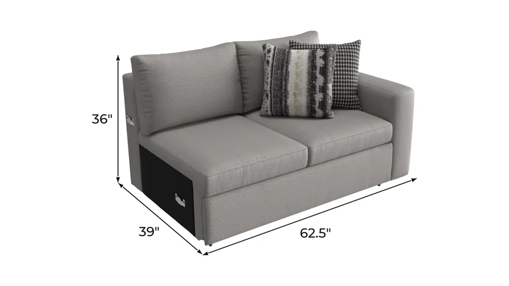 Barry Right Arm Facing Loveseat Dimensions