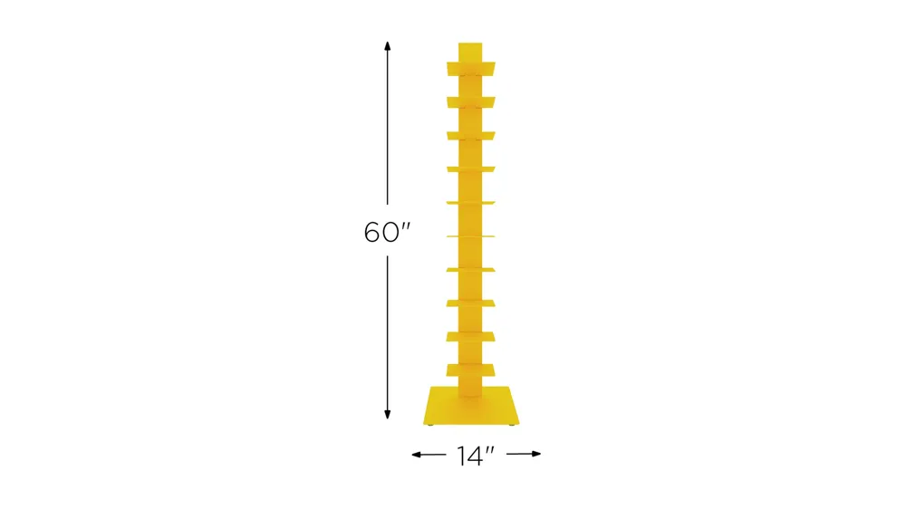Sapiens 60" Bookcase Tower Dimensions