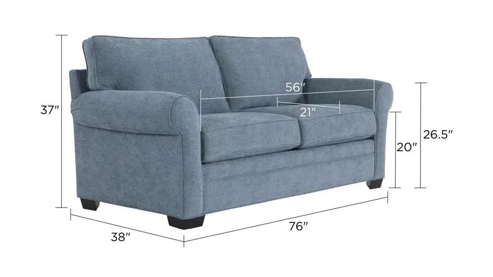 Wellsley Loveseat Dimensions