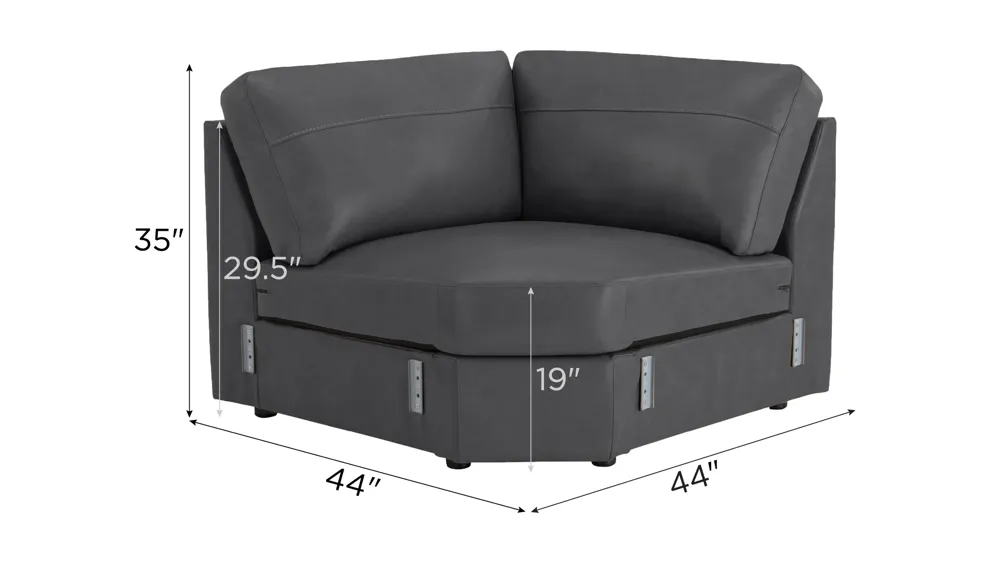 Harley Leather Corner Dimensions