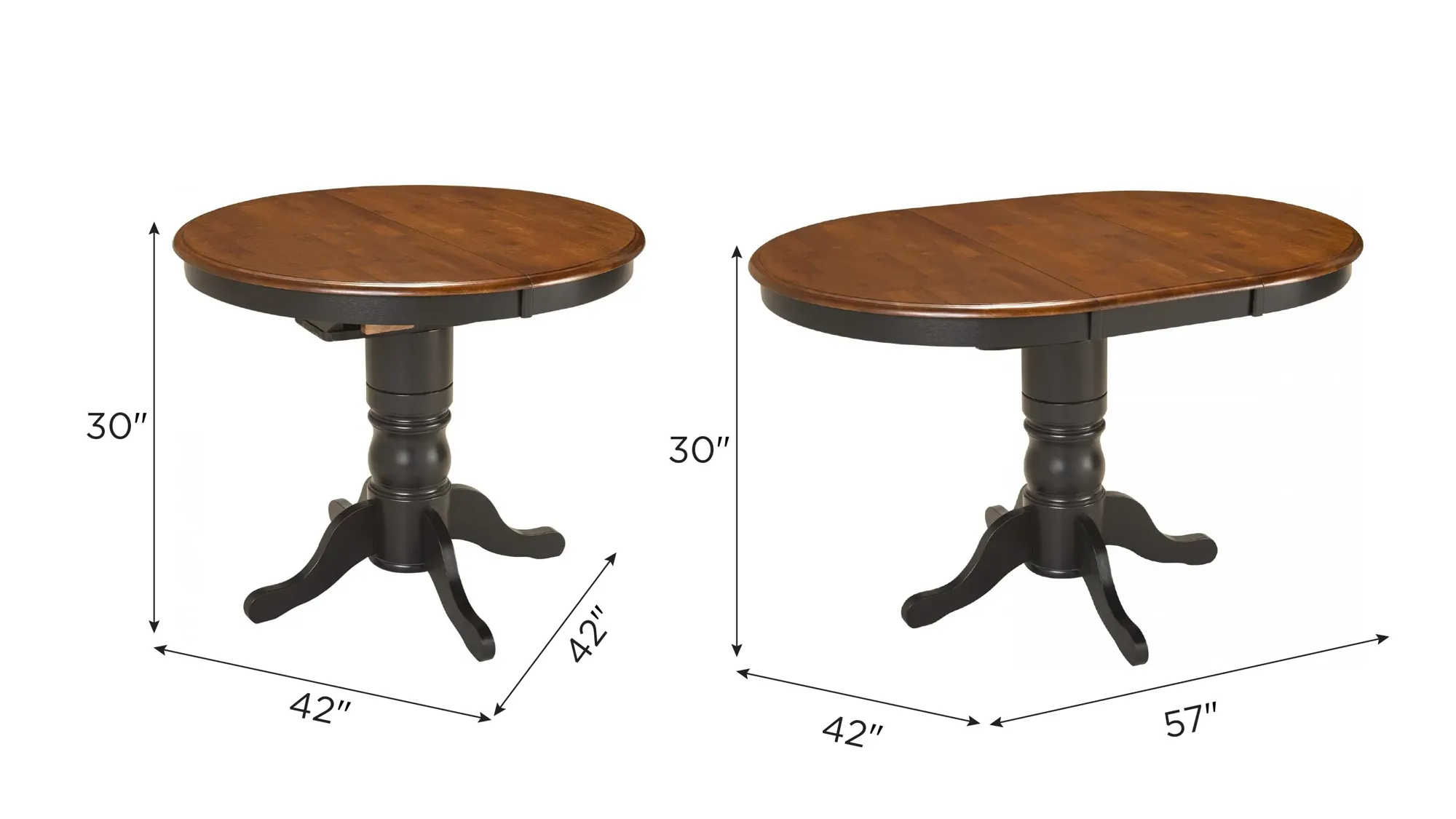 Kenton Adjustable-Height Dining Table w/ Leaf | Raymour