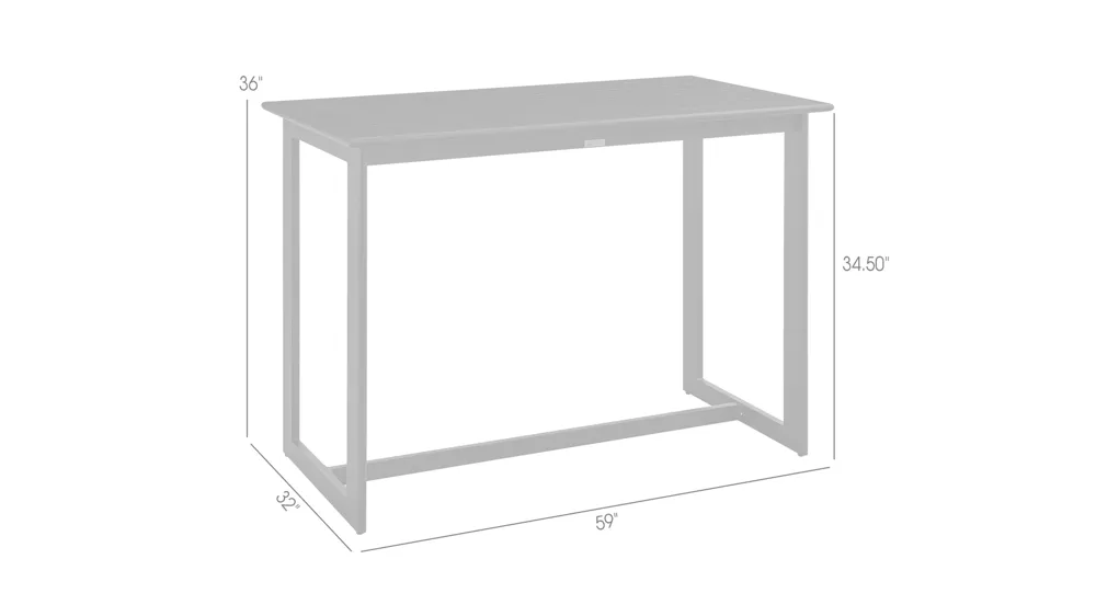 Grand Outdoor Counter Height Dining Table Dimensions