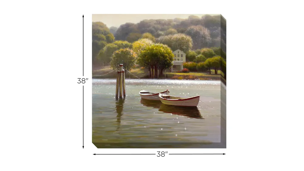 Sparkle in the Water Canvas Wall Art Dimensions