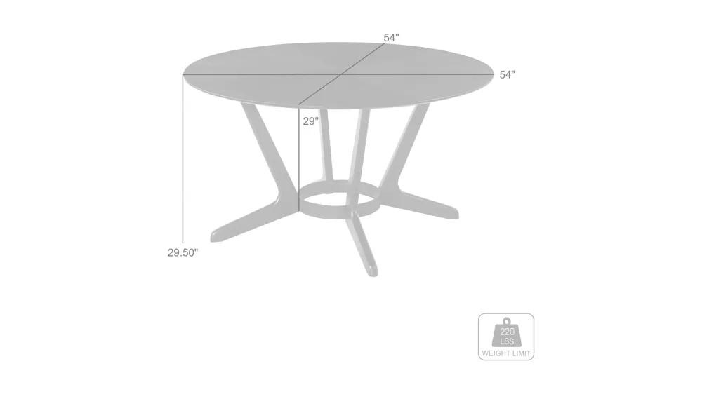 Santana Dining Table Dimensions
