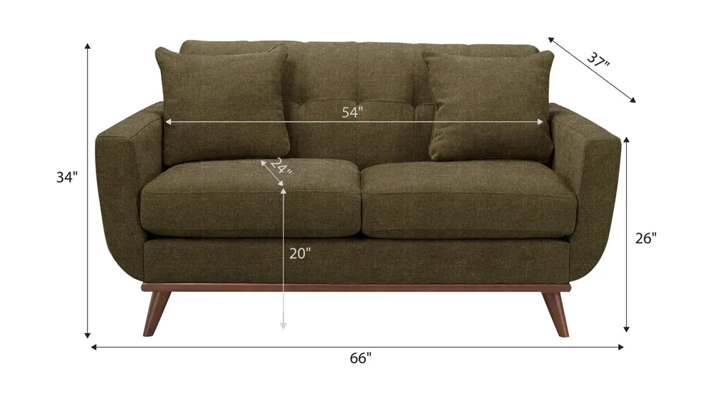 Milo Loveseat Dimensions
