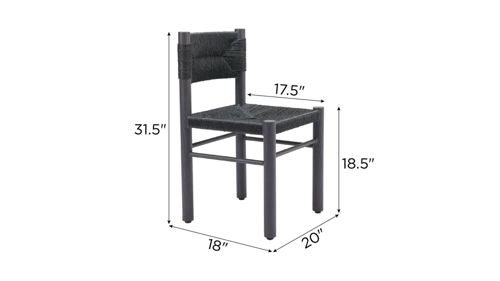 Iska Outdoor Chair - Set of 2 Dimensions