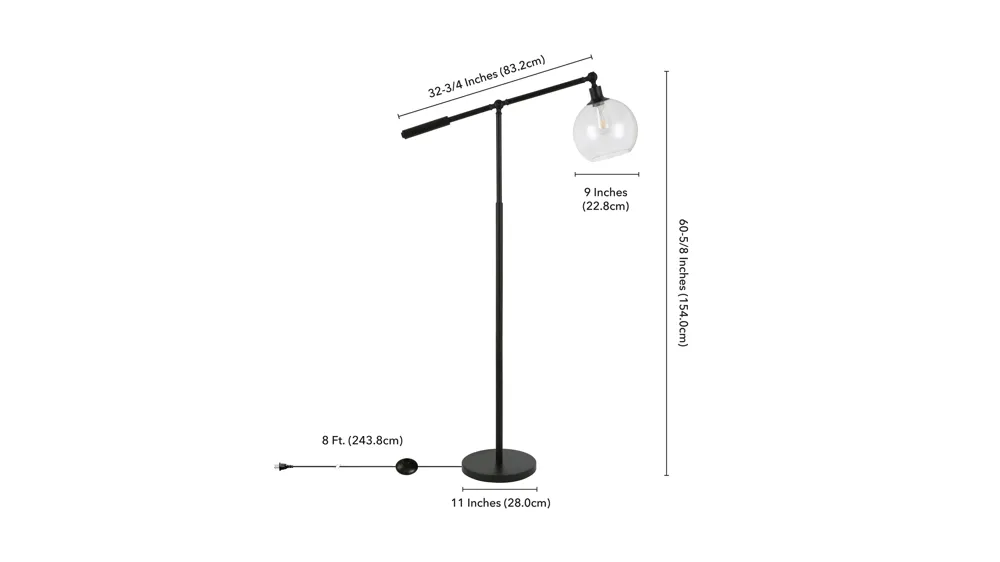 Huerta Floor Lamp Dimensions