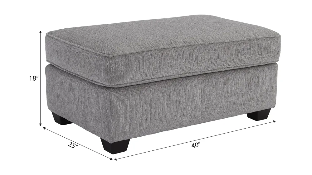 Arro Chair-and-a-Half Ottoman Dimensions