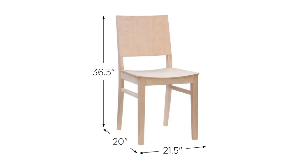 Devin Dining Chair - Set of 2 Dimensions