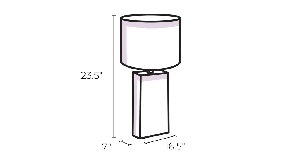 Eagan Table Lamp Dimensions