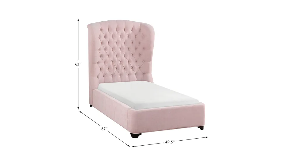 Raina Upholstered Bed Dimensions