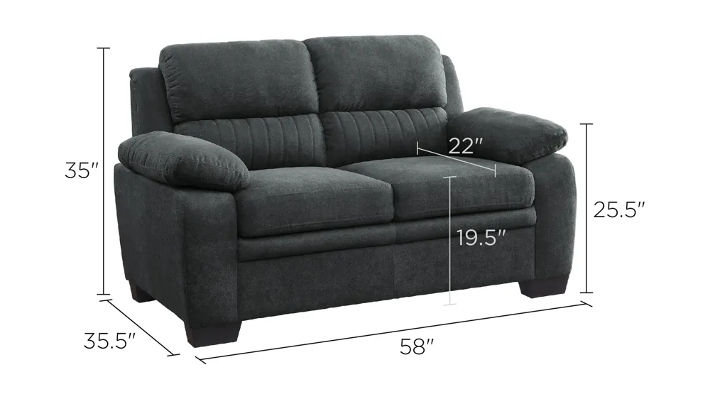 Felicia Loveseat Dimensions