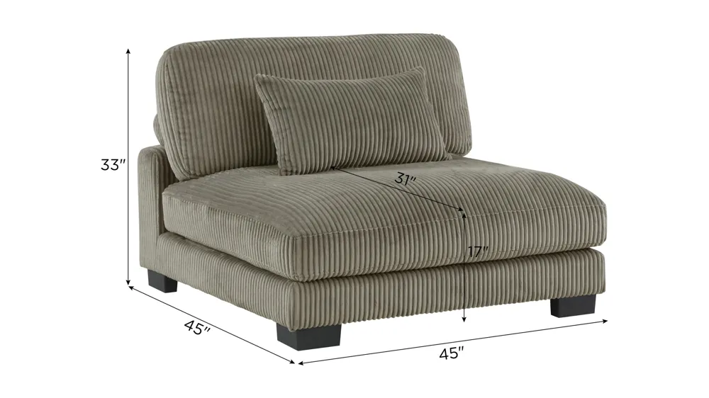 Maverick Armless Chair Dimensions