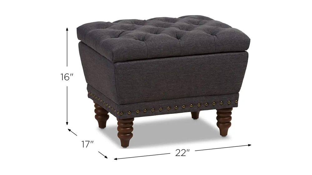 Annabelle Storage Ottoman Dimensions