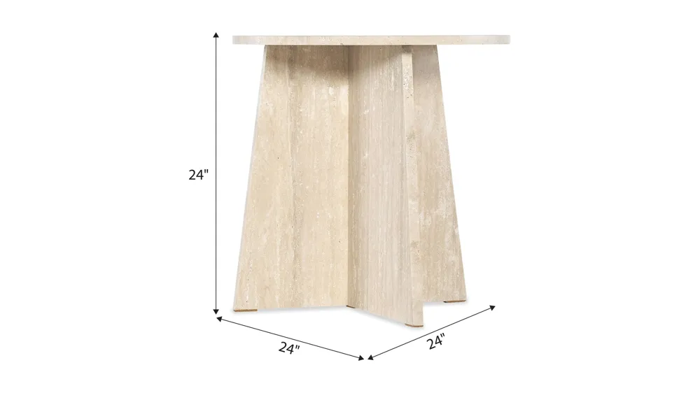 Melange Cirque End Table Dimensions