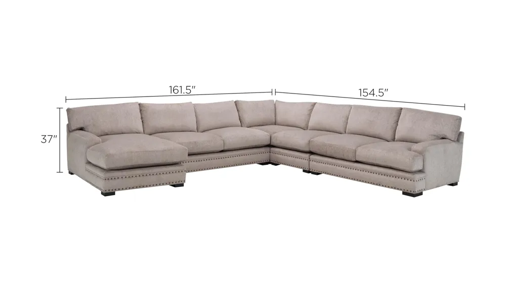 Bayside 5-pc. Sectional Dimensions