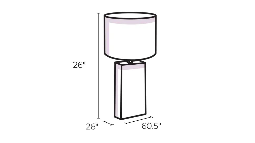 Kieran Desk Lamp Dimensions