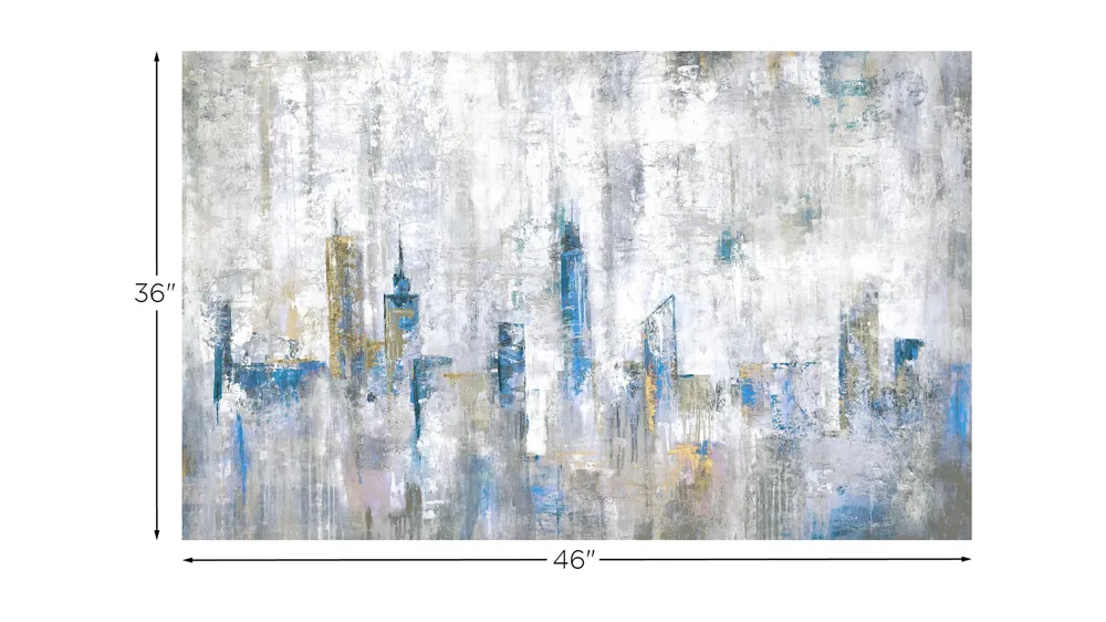 Shadows from the Skyscraper Canvas Wall Art Dimensions